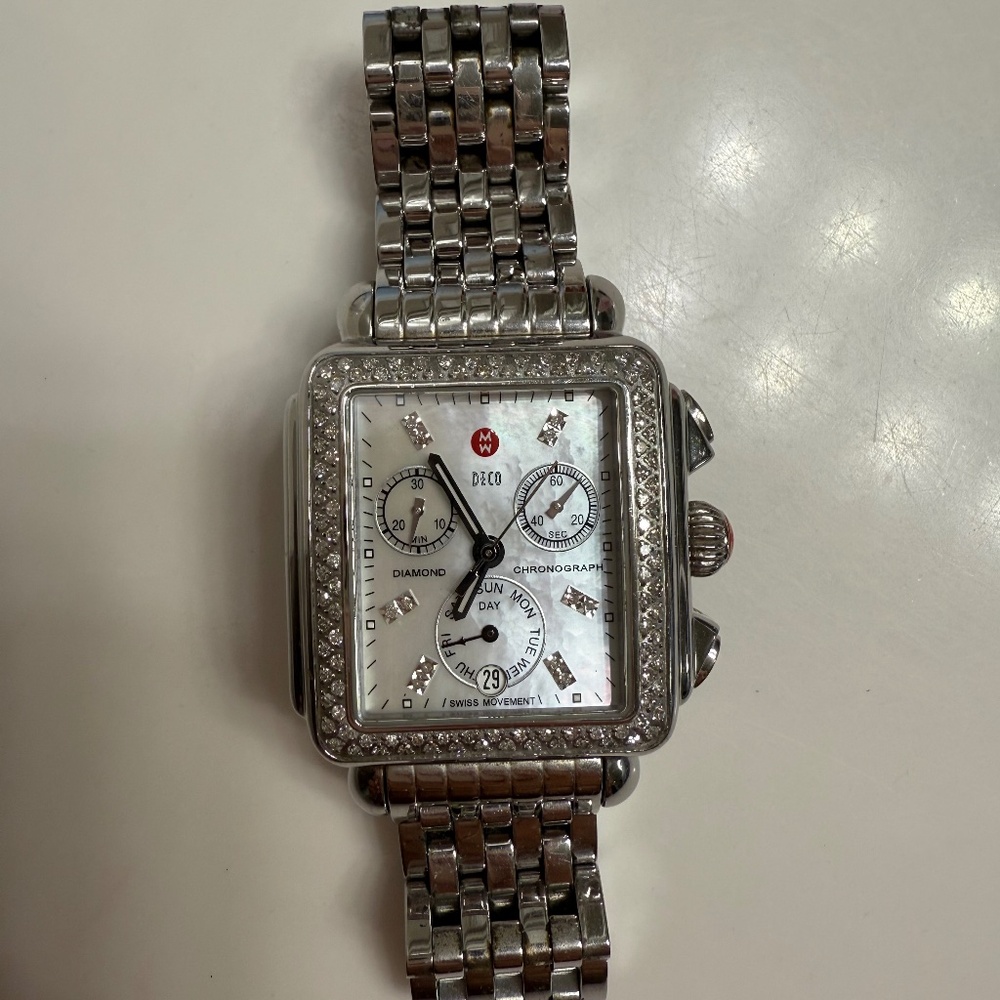 Michele Deco Diamond Watch